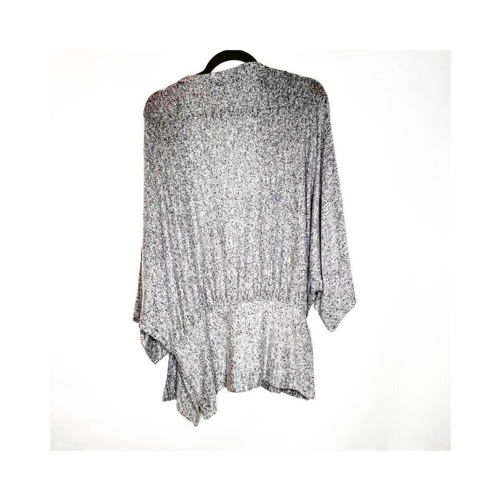 Saturday Sunday | Open Kimono Cardigan Gray Side Slits - Picture 2 of 4